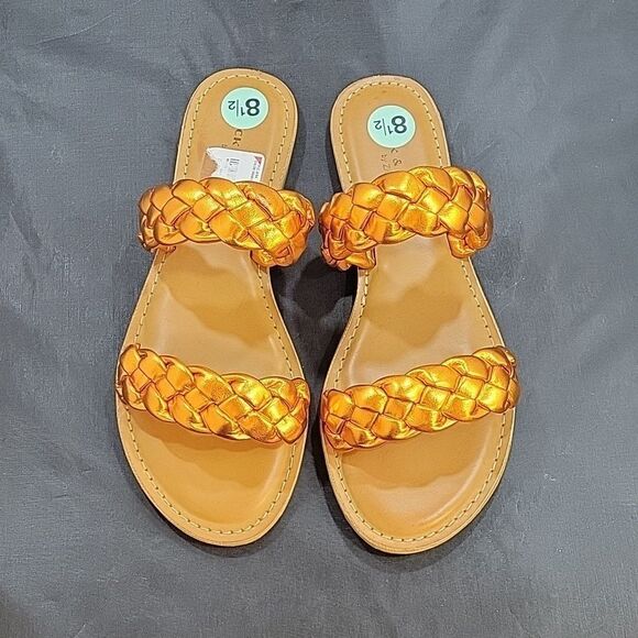 BRAND NEW ROCK&CANDY BRAIDED TWO-BAND SLIDE SANDALS - Picture 4 of 16